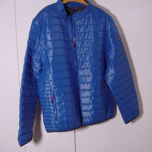 Swiss Cross Jackets & Coats Vtg Swiss Cross Rare Blue Puffer Jacket